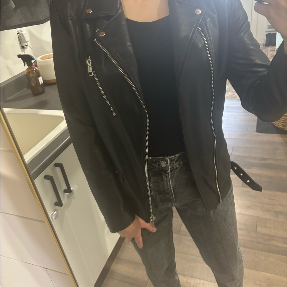 ZARA faux leather jacket